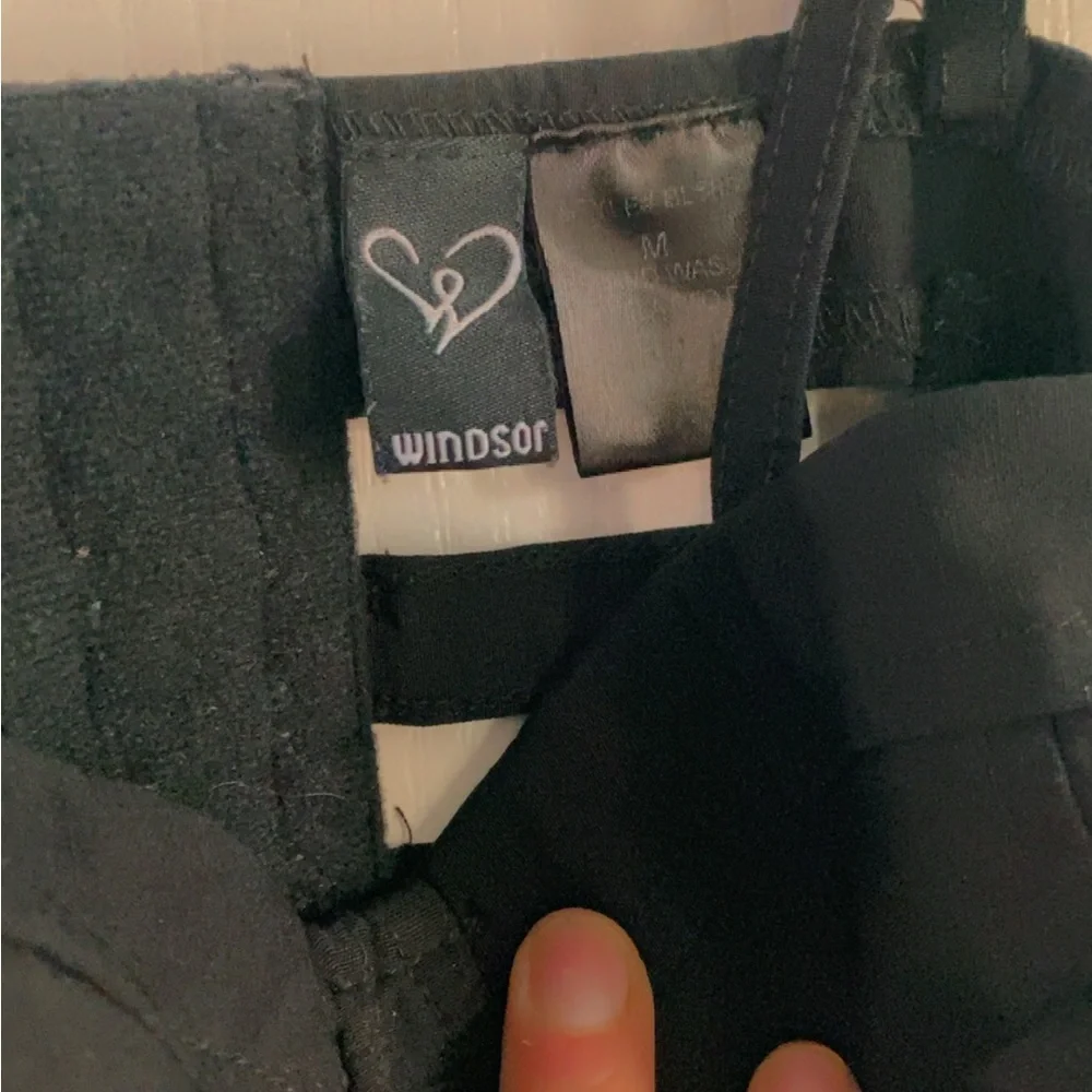 Windsor Black Cage Crop Top - Picture 2 of 3